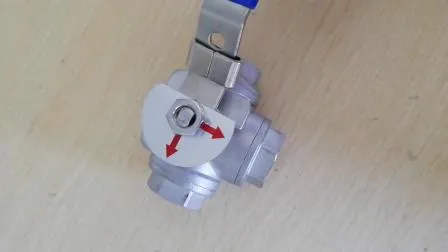 Stainless Steel 3ways Ball Valve with High Mounting Pad 